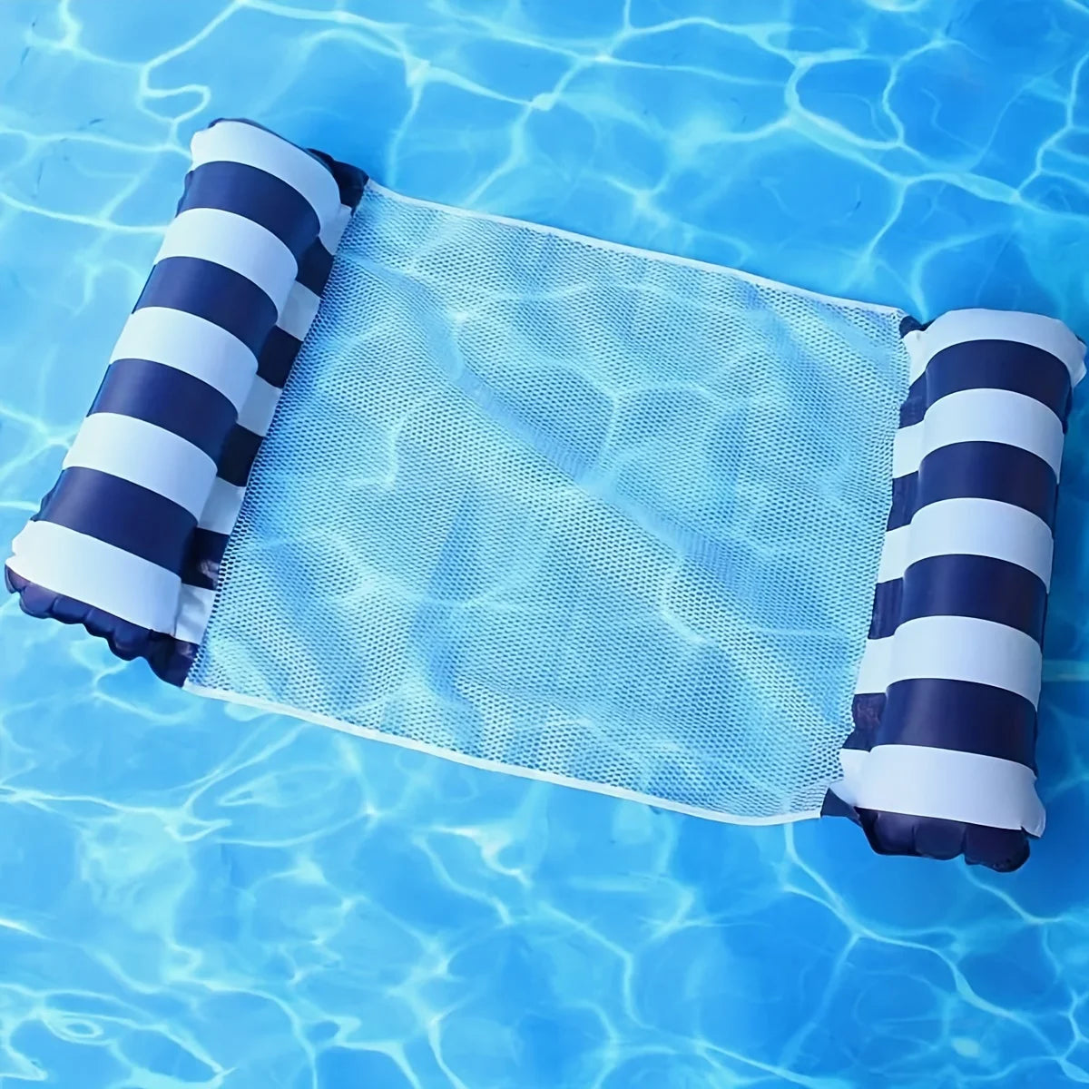 Inflatable Pool Lounge Chair – Relaxing Floating Hammock with Backrest