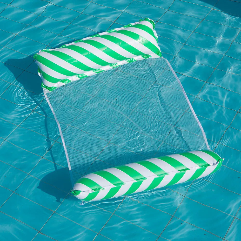 Inflatable Pool Lounge Chair – Relaxing Floating Hammock with Backrest