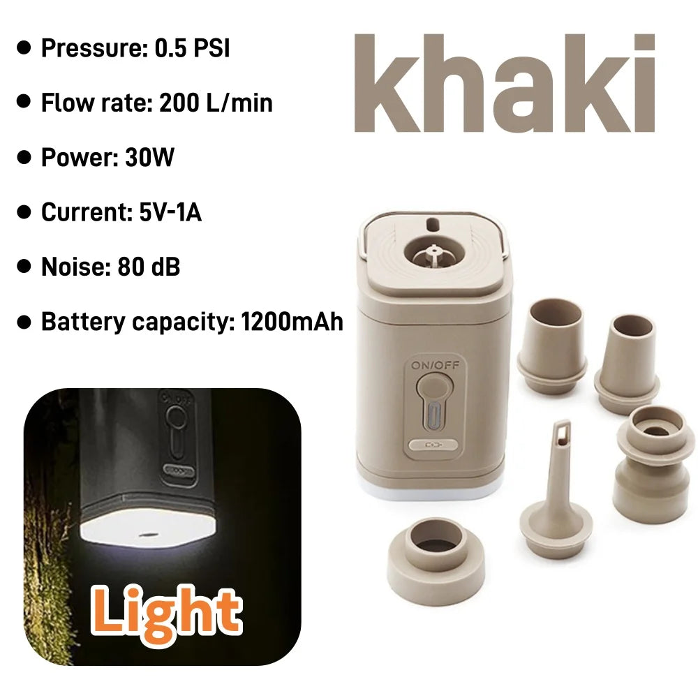 Portable Mini Air Pump – Fast Inflator for Pool Floats & Kayaks