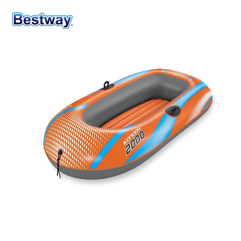 Person Heavy Duty Inflatable Kayak - Long Lasting PVC Rafting Adventure Boat for Thrilling